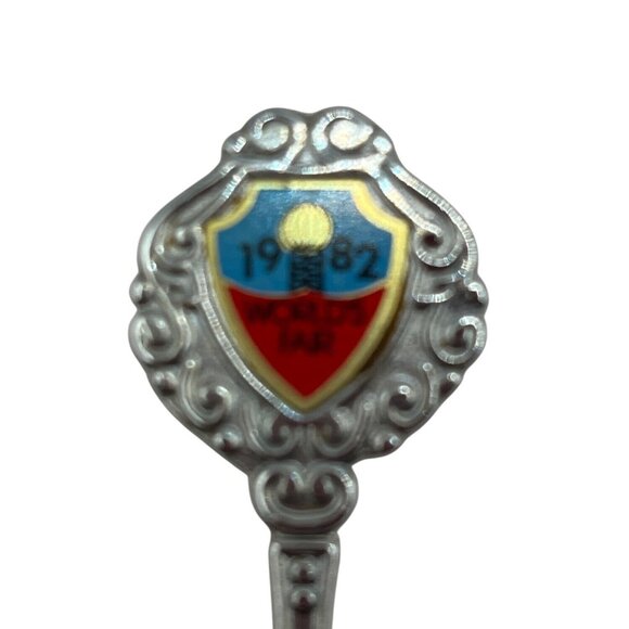 1982 Knoxville Worlds Fair Souvenir Collector Spoon Silver Tone Vintage B8 - Picture 2 of 4